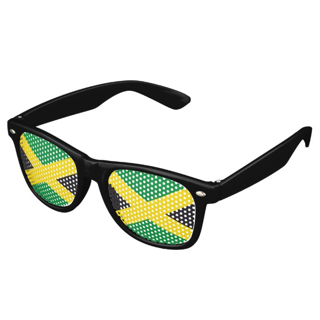 Jamaica flag retro sunglasses (Angled)