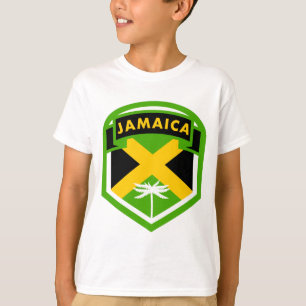 Jamaica Flag Shield Style T-Shirt