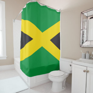 Jamaica flag shower curtain