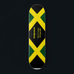 Jamaica flag skateboards<br><div class="desc">skateboards designed with the flag of jamaica and words of the jamaican motto</div>