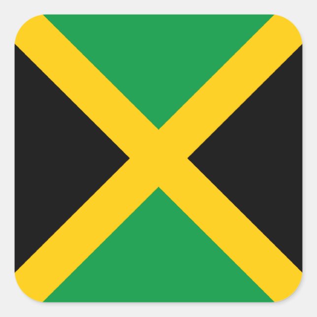 Jamaica Flag  Square Sticker (Front)