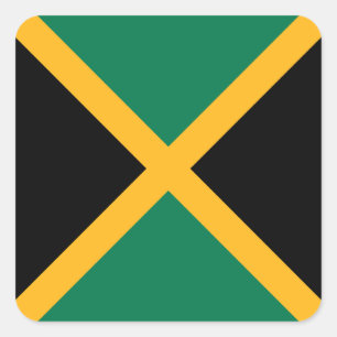 Jamaica Flag Square Sticker