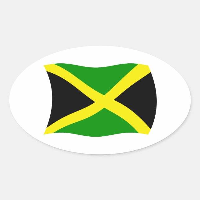 Jamaica Flag Sticker (Front)