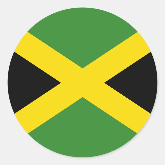 Jamaica Flag Sticker (Front)