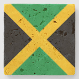 Jamaica Flag Stone Coaster