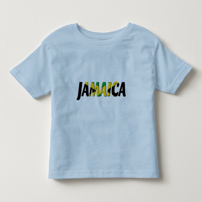 Jamaica flag text T-Shirt (Front)