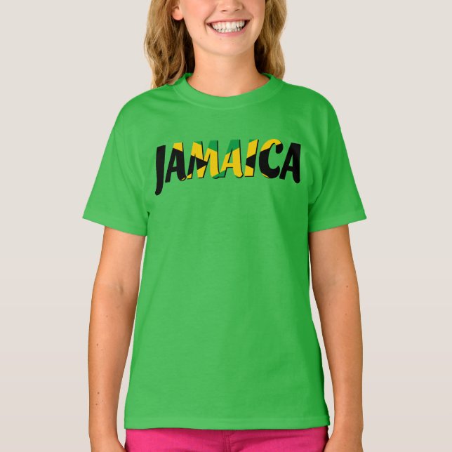 Jamaica flag text Tank Top (Front)