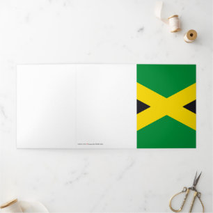 Jamaica flag Tri-Fold card