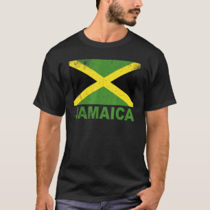 Jamaica Flag Vintage Jamaican Nationality Roots Tr T-Shirt