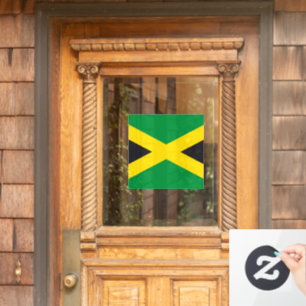 Jamaica flag window cling