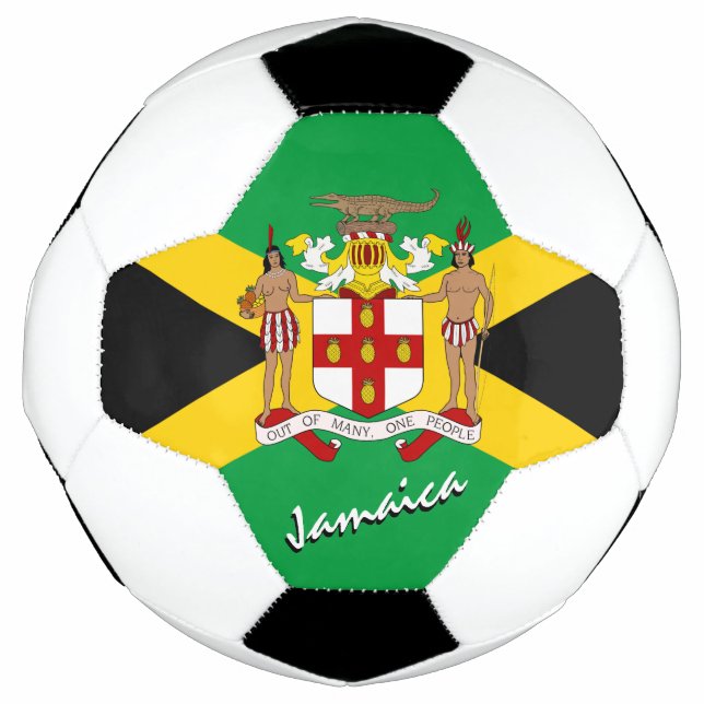Jamaica Football & Jamaican Flag, Emblem / Sports (Front)