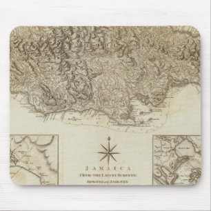 Jamaica from the latest surveys mouse mat
