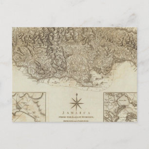 Jamaica from the latest surveys postcard