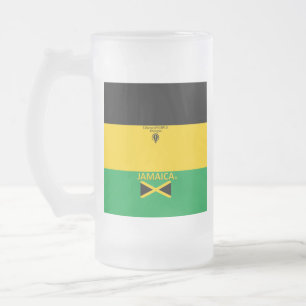 Jamaica Frosted Glass Frosted Glass Beer Mug