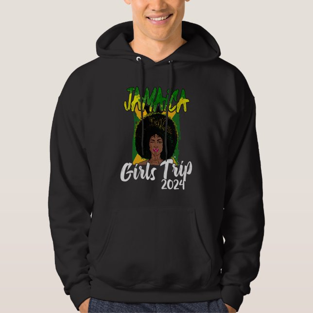Jamaica Girls Trip 2024 Women's Bachelorette Party Hoodie (Front)