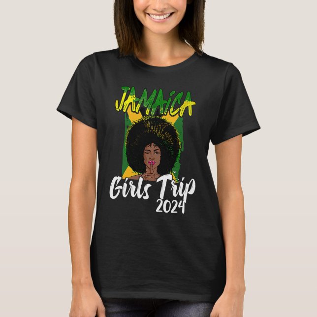 Jamaica Girls Trip 2024 Women's Bachelorette Party T-Shirt (Front)