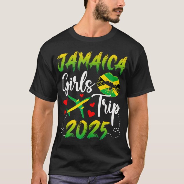 Jamaica Girls Trip 2025 Vacation Jamaica Travel T-Shirt (Front)