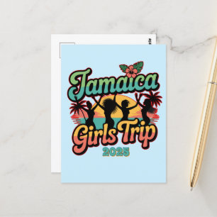Jamaica Girls Trip Squad 2025  Tropical Vibes Postcard