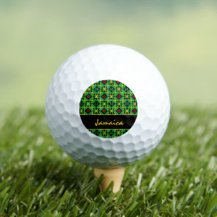 Jamaica Golf Ball, Hearts & Jamaica Flag fashion Golf Balls