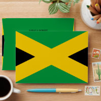Jamaica Green Black & Gold Jamaican Flag Wedding