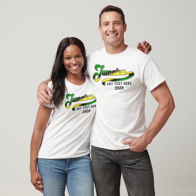 Jamaica Green Black Yellow Cruise Group Matching T-Shirt (Unisex)