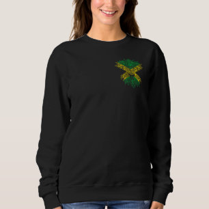 Jamaica Head Jamaican Flag Rasta Roots Pride Of Ja Sweatshirt