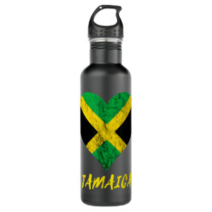 Jamaica Heart Jamaican Roots Jamaica Trip Jamaican 710 Ml Water Bottle