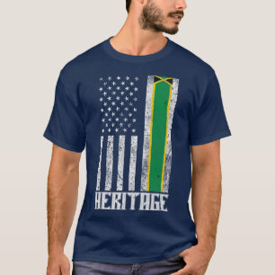 Jamaica Heritage distressed flag 1 T-Shirt