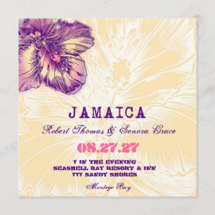JAMAICA Hibiscus Destination Invitation
