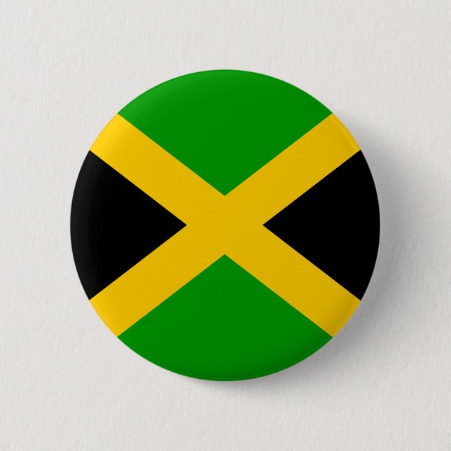 Jamaica High quality Flag 6 Cm Round Badge (Front)