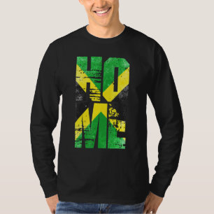 Jamaica Home Rastafarian Reggae Vintage Jamaican F T-Shirt