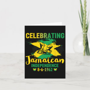 Jamaica Independence 8-6-1962 Proud Jamaican  Card