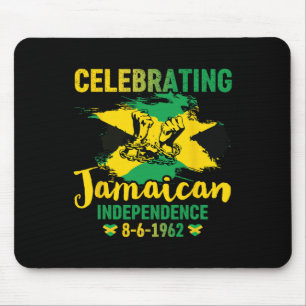 Jamaica Independence 8-6-1962 Proud Jamaican  Mouse Mat