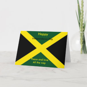 Jamaica independence day card
