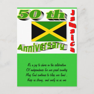 Jamaica independence postcard