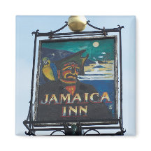 Jamaica Inn Pub Sign Photograph Magnet