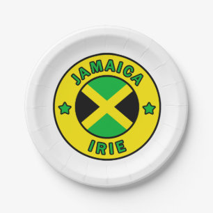 Jamaica Irie Paper Plate