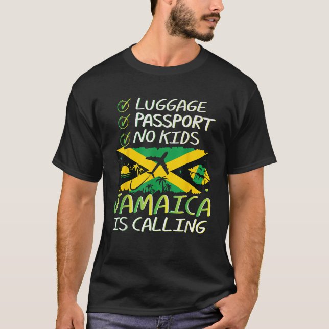 Jamaica is Calling Trip 2025 Couple Summer Vacatio T-Shirt (Front)