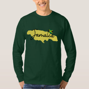 Jamaica island and flag T-Shirt