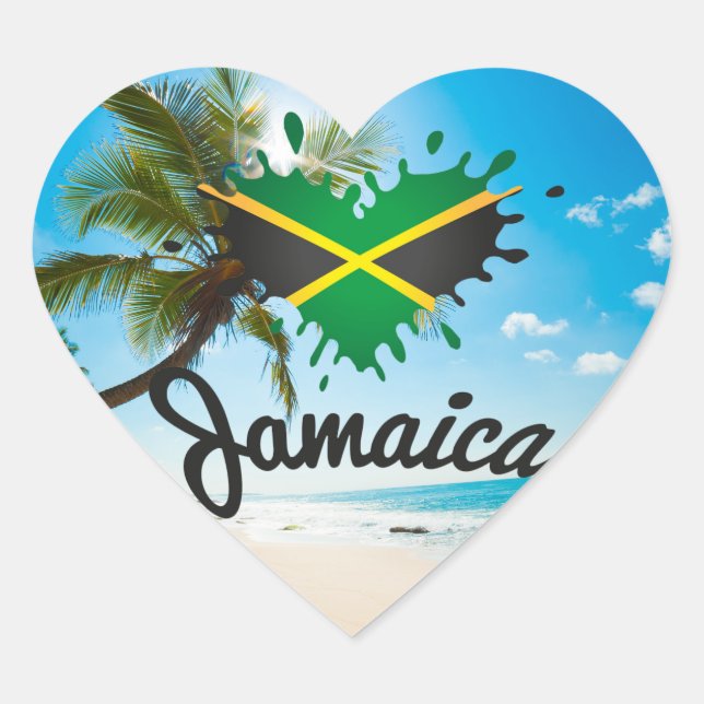 Jamaica Island Love - Proud Jamaicans - Sticker (Front)