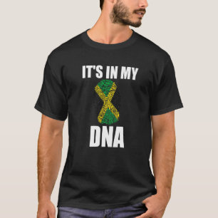 Jamaica It's In My Dna Jamaican Heritage Fingerpr T-Shirt