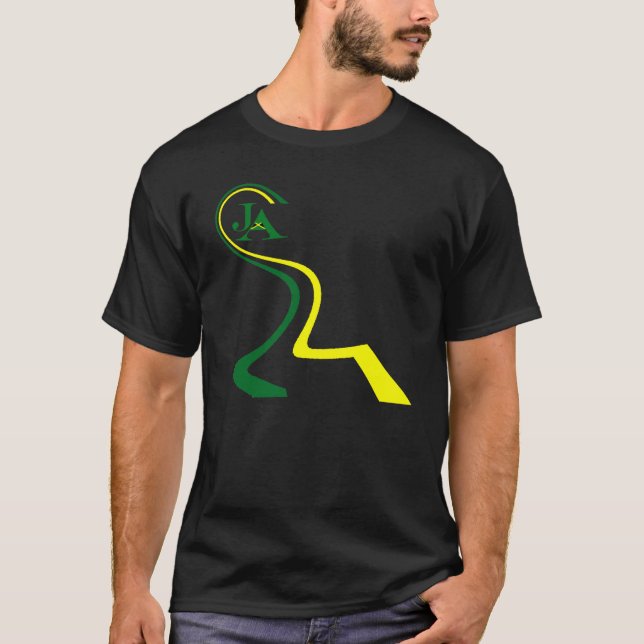 Jamaica JA Seet Black Tshirt (Front)