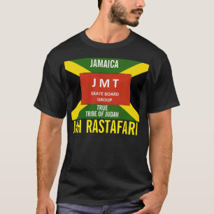 JAMAICA JAH RASTAFARI Basic Dark T-Shirt