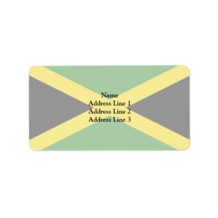 Jamaica, Jamaica flag Label