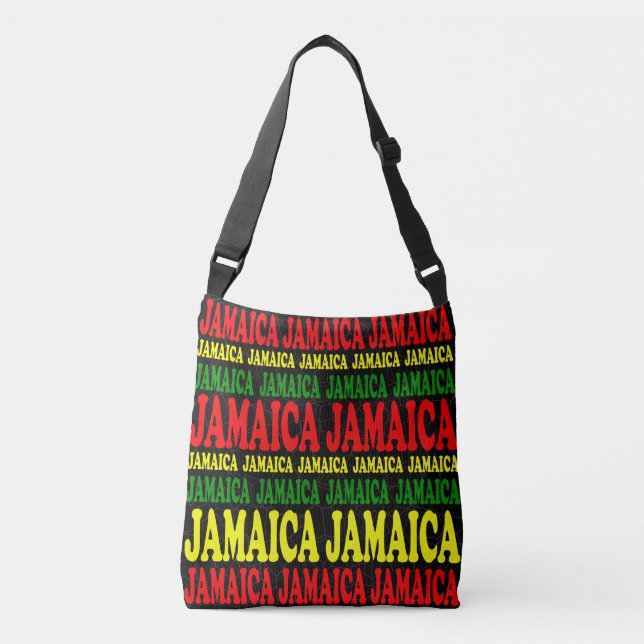Jamaica Jamaica Red Green Yellow Designer Crossbody Bag (Front)