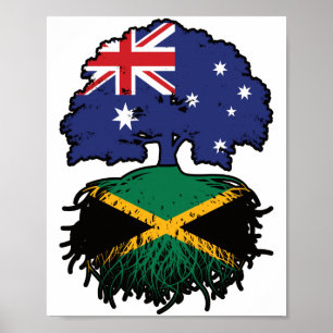Jamaica Jamaican Australian Australia Tree Roots Poster