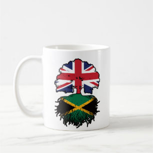 Jamaica Jamaican British UK Tree Roots Flag Coffee Mug