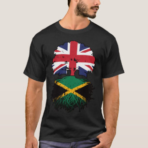Jamaica Jamaican British UK Tree Roots Flag T-Shirt
