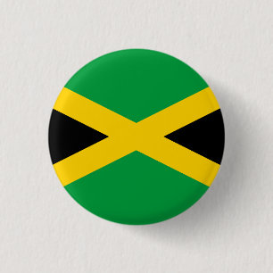 Jamaica (Jamaican) Flag 3 Cm Round Badge
