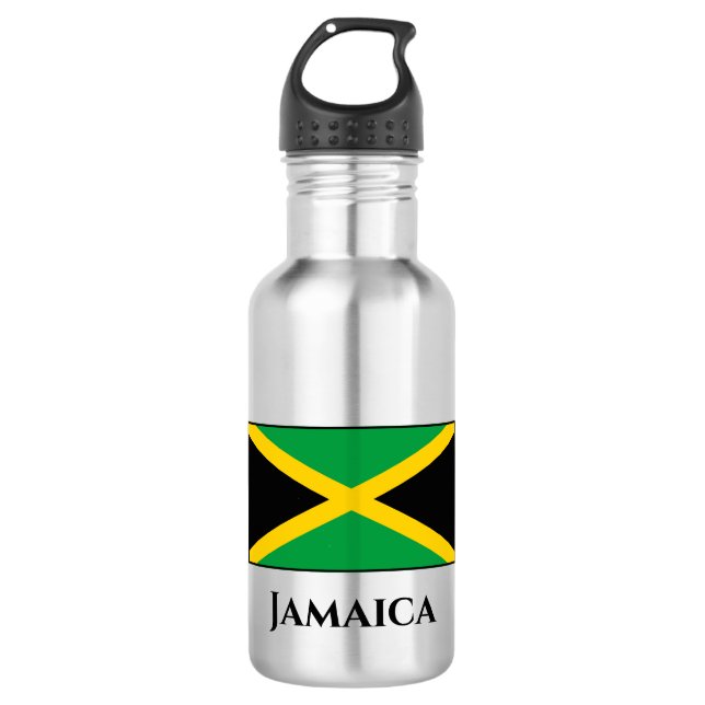 Jamaica (Jamaican) Flag 532 Ml Water Bottle (Front)